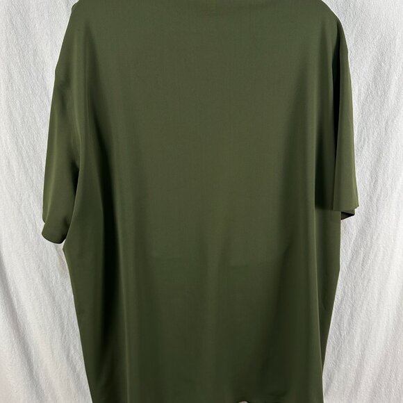 UNRL Shirt Men's XXL 2XL Olive Green Performance Pique Short Sleeve Golf Polo - Picture 7 of 8